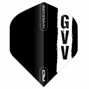 Misaladejuegos Plumas Flights Red Dragon Gian van Veen Black with GVV logo Hardcore Standard  TF6874
