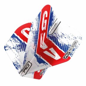 Misaladejuegos Plumas Flights Red Dragon Gian van Veen Red White and Blue Hardcore Standard TF8161 - Imagen 3