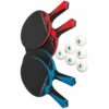 Misaladejuegos Kit Palas Ping Pong Buffalo Family Outdoor 4 Palas + 6 Pelotas 7050.026 - Imagen 2