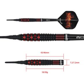 Misaladejuegos Dardos One80 Wraith W3 Soft 18gr 90% 9579 - Imagen 6
