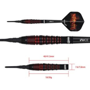 Misaladejuegos Dardos One80 Wraith W4 Soft 18gr 90% 9583 - Imagen 6
