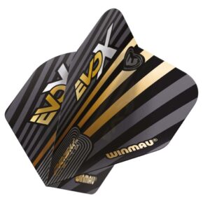 Misaladejuegos Plumas Winmau Darts Standard Prism Delta Evo-X MvG Gold & Black 6915.298 - Imagen 2