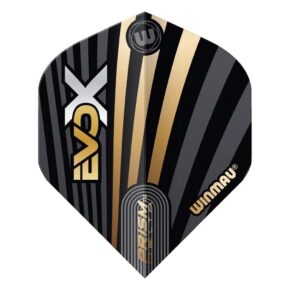Misaladejuegos Plumas Winmau Darts Standard Prism Delta Evo-X MvG Gold & Black 6915.298