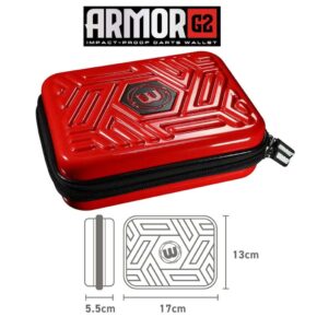 Misaladejuegos Funda Dardos Winmau Armor G2 Dart Wallet Rojo 8344 - Imagen 3