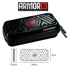 Misaladejuegos Funda Dardos Winmau Armor G1 Dart Wallet Negro 8345 - Imagen 2