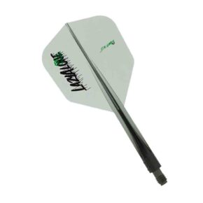 Misaladejuegos Plumas Condor Axe Shape L4zyAlone Negro Transparente M 27.5mm 3 Uds. - Imagen 2