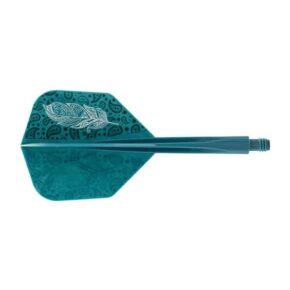 Misaladejuegos Plumas Condor Axe Doodle Feather Verde Azul Shape L 33.5mm 3 Uds. - Imagen 2