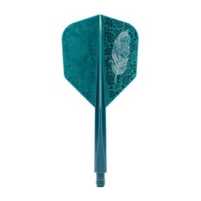 Misaladejuegos Plumas Condor Axe Doodle Feather Verde Azul Shape L 33.5mm 3 Uds.