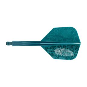 Misaladejuegos Plumas Condor Axe Doodle Feather Verde Azul Shape L 33.5mm 3 Uds. - Imagen 3