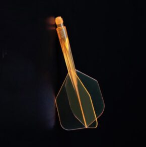 Misaladejuegos Plumas Condor Axe Shape Neon Naranja XL 37.5mm 3 Uds. - Imagen 3