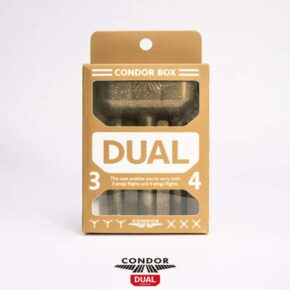 Misaladejuegos Estuche Dardos Condor Box Dual Glitter Gold - Imagen 2