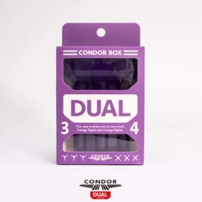 Misaladejuegos Estuche Dardos Condor Box Dual Clear Purple - Imagen 2