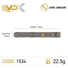 Misaladejuegos Dardos Winmau Michael van Gerwen Evo-X 90% 22.5gr 1534-22.5 - Imagen 5