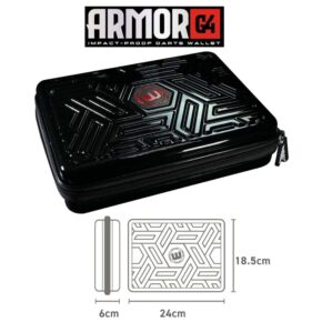 Misaladejuegos Funda Dardos Winmau Armor G4 Dart Wallet Negro 8346 - Imagen 2