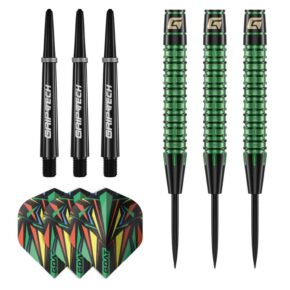 Misaladejuegos Dardos GOAT Athlete Green Steel Latón 10gr GD7000180 - Imagen 5