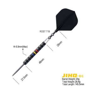 Misaladejuegos Dardos Cuesoul Jiho D1 Steel 90% 25g CSJH-90Y25KJHD1 - Imagen 3