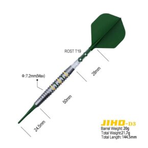 Misaladejuegos Dardos Cuesoul Jiho D3 Soft tip 90% 20g CSJH-90R20KJHD3 - Imagen 2
