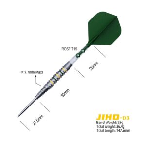 Misaladejuegos Dardos Cuesoul Jiho D3 Steel 90% 25g CSJH-90Y25KJHD3 - Imagen 2