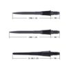 Misaladejuegos Puntas Cuesoul OTO Small Thread Soft Tip 2ba Black 28.5mm 80 unit. CSDA-A1127 - Imagen 8