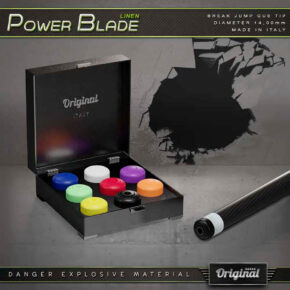 Misaladejuegos Suela Taco Billar Break Jump Original Power Blade Azul 14.5mm 04385-BL - Imagen 3
