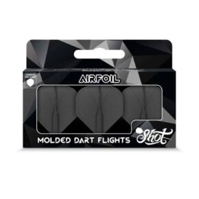 Misaladejuegos Plumas Shot Airfoil Molded Flight No.2 Black SH-SF5505-BL - Imagen 5
