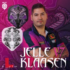 Misaladejuegos Plumas L-Flight Champagne Integrado L1EZ Standard Jelle Klaasen V7 Clear White F11059 - Imagen 4