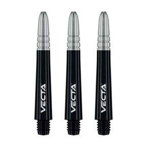 Misaladejuegos Cañas Winmau Darts Vecta Shaft Negro Plata 37mm  7025.416 - Imagen 2