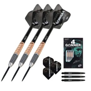 Misaladejuegos Dardos One80 Gunner 4 Lourence Ilagan Black Rose Oro 90% 23gr 9607 - Imagen 3