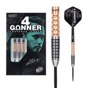 Misaladejuegos Dardos One80 Gunner 4 Lourence Ilagan Black Rose Oro 90% 23gr 9607 - Imagen 6