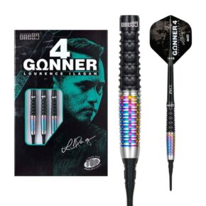Misaladejuegos Dardos One80 Gunner 4 Lourence Ilagan Black Rainbow 90% 22gr 9605 - Imagen 6