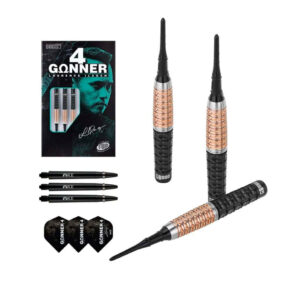 Misaladejuegos Dardos One80 Gunner 4 Lourence Ilagan Black Rose Oro 90% 20.5gr 9604 - Imagen 3