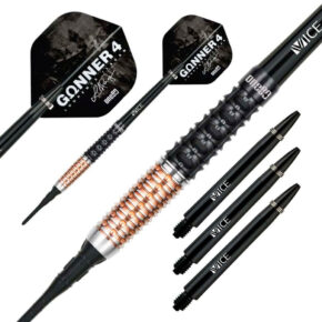 Misaladejuegos Dardos One80 Gunner 4 Lourence Ilagan Black Rose Oro 90% 20.5gr 9604 - Imagen 4
