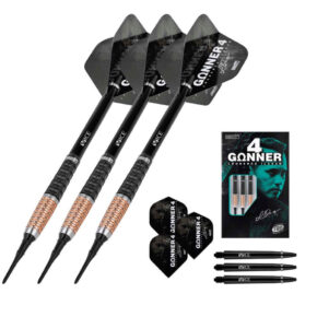Misaladejuegos Dardos One80 Gunner 4 Lourence Ilagan Black Rose Oro 90% 20.5gr 9604 - Imagen 5