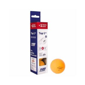 Misaladejuegos Caja 3+1 Pelotas Ping Pong Enebe Top 3 Naranja Claro 845496 - Imagen 2