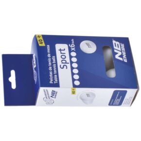 Misaladejuegos Blister 6 Pelotas Ping Pong Enebe Sport Blanco 845504 - Imagen 3