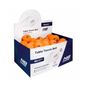 Misaladejuegos Caja 60 Pelotas Ping Pong Enebe Match Naranja 845503
