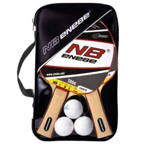 Misaladejuegos Pack de 2 Palas Ping Pong + 3 Pelotas Enebe Tifon Serie 300 888415