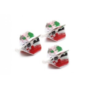 Misaladejuegos Plumas Flights Darts Cuesoul Tero AK4 Bandera Italia Standard CS-AK4+2-3