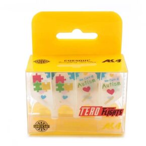 Misaladejuegos Plumas Flights Darts Cuesoul Tero AK4 Autism Standard CS-AK4+2-5 - Imagen 4
