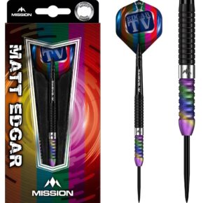 Misaladejuegos Dardos Mission Matthew Edgar Black PVD Coral 90% 21g Punta Acero D3640 - Imagen 4