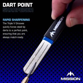 Misaladejuegos Afilador De Puntas Mission Diamond Point Sharpener Largo Azul X1804 - Imagen 2