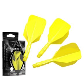 Misaladejuegos Plumas Viper Diamond Core Standard Amarillo Neon Intermedia 67mm 35-5328-11 - Imagen 3