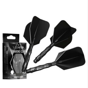 Misaladejuegos Plumas Viper Diamond Core Standard Negro Larga 73mm 35-5330-01 - Imagen 3
