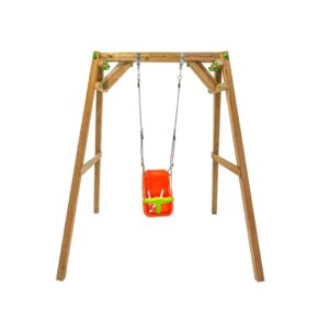 Misaladejuegos Columpio de madera cuadrada Masgames Xylo XL individual con Asiento de Bebé MA700039 - Imagen 2