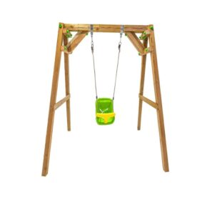Misaladejuegos Columpio de madera cuadrada Masgames Xylo XL individual con Asiento de Bebé MA700039 - Imagen 3