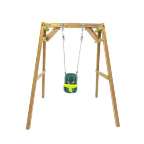 Misaladejuegos Columpio de madera cuadrada Masgames Xylo XL individual con Asiento de Bebé MA700039 - Imagen 4