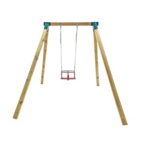 Misaladejuegos Columpio individual madera cuadrada Masgames Karai Deluxe Adultos Asientos con Cadenas MA700069 - Imagen 2