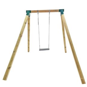 Misaladejuegos Columpio individual madera cuadrada Masgames Karai Deluxe Adultos Asientos con Cadenas MA700069