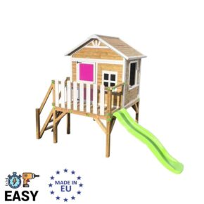Misaladejuegos Casita elevada Masgames Flam (90 cm) madera panelada MA809585X - Imagen 3