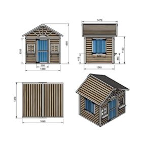 Misaladejuegos Casita elevada Masgames Visby (60 cm altura) madera panelada MA806599X - Imagen 7